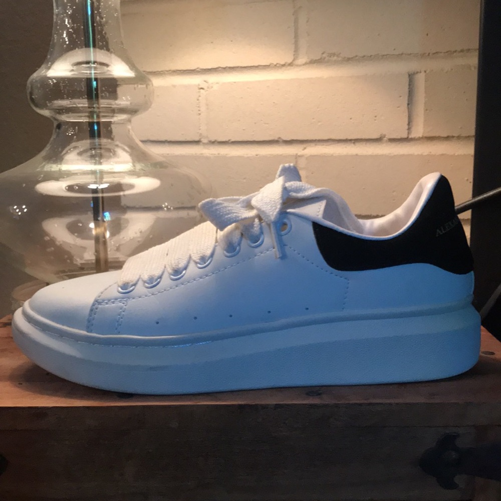 SOLD Alexander McQueen’s Oversized Sneaker Black/White. SOLD